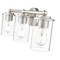 Z-Lite Thayer Vanity, 3-Light, 22.5 In.W x 5.75 In.L x 8.75 In.H, Brushed Nickel/Clear 742-3V-BN - alternate 8